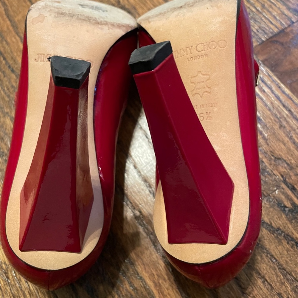 Jimmy Choo red patent leather Mary Jane - Picture 6 of 6
